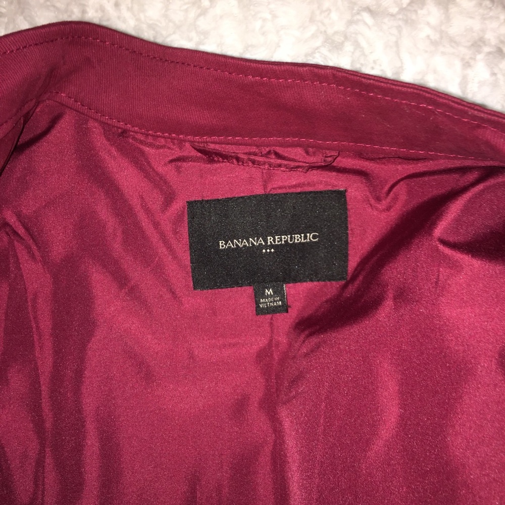 NWOT Banana Republic Burgundy Jacket - Picture 5 of 6